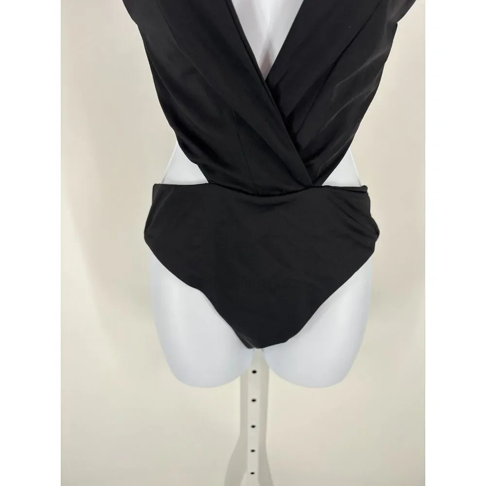Black Cutout One-Piece Swimsuit